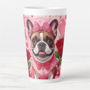 Tasse Latte Bouledogue Français Amoureux French Bulldog