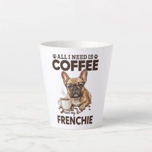 Tasse Latte Bouledogue français Café Frenchie Chien