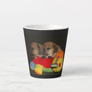 Tasse Latte Bouledogue Français chiots mignons
