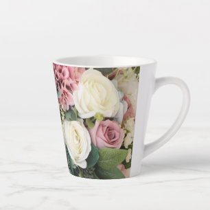Tasse Latte Bouquet de fleurs Pastel
