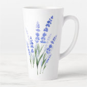 Tasse Latte Bouquet de lavande aquarelle (Droite)