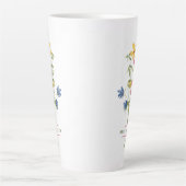 Tasse Latte Bouquet fleur sauvage Meilleure maman jamais (Devant)
