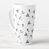 Tasse Latte Bourgeons de fleurs roses (Angle gauche)