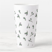 Tasse Latte Bourgeons de fleurs roses (Devant)