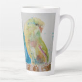 Tasse Latte Bouteille à trois sièges Aquarelle Art bleu (Droite)
