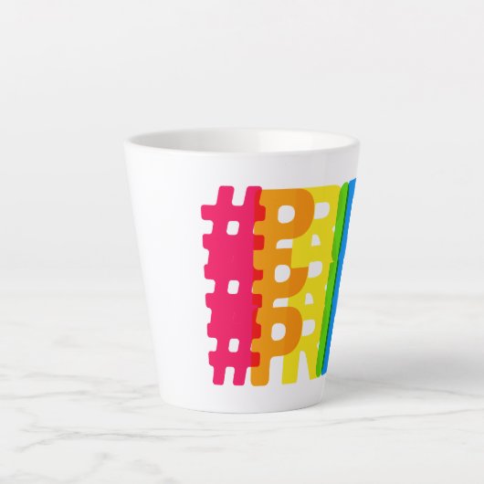 Tasse Latte Bouteille de fierté (Devant)