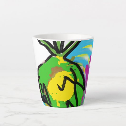 Tasse Latte Bouteille d'eau (Devant)