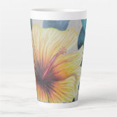 Tasse Latte Bouteille jaune hibiscus latte (Devant)