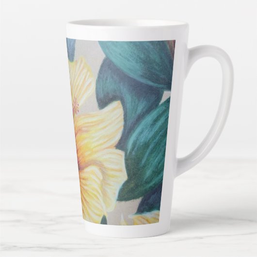 Tasse Latte Bouteille jaune hibiscus latte (Droite)