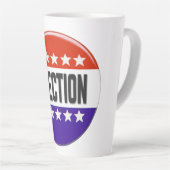 Tasse Latte Bouton Élection (Angle droit)