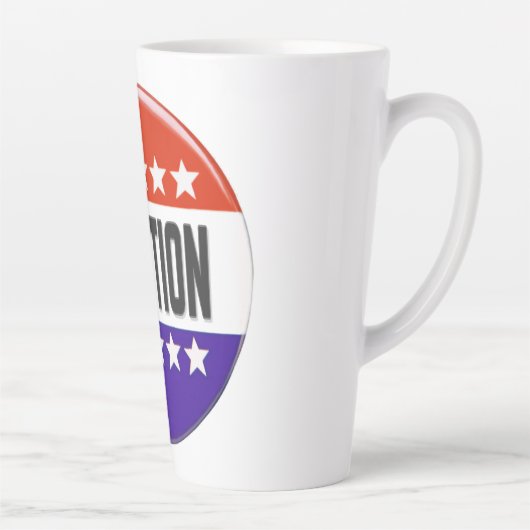 Tasse Latte Bouton Élection (Droite)