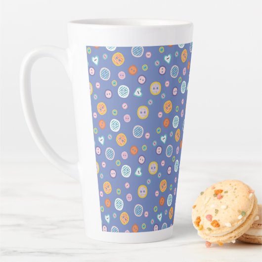 Tasse Latte Boutons de coupe (En situation)
