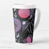 Tasse Latte Boutons en latte rétro (Angle droit)