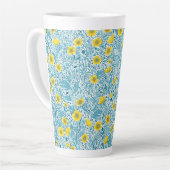 Tasse Latte Boutons jaunes, bleus et blancs (Angle gauche)