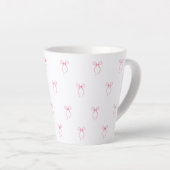 Tasse Latte Bow rose (Angle droit)