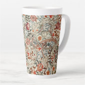 Tasse Latte Bowl William Morris design floral (Angle droit)