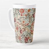 Tasse Latte Bowl William Morris design floral (Angle gauche)