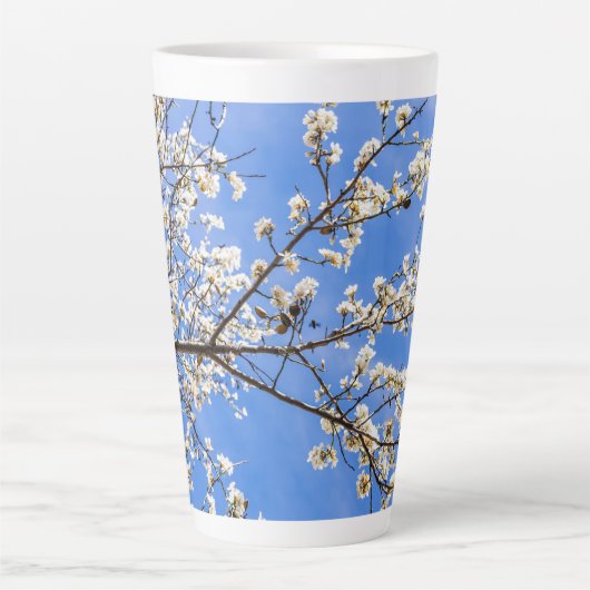 Tasse Latte branche de floraison (Devant)