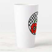 Tasse Latte Branche d'olivier et colombe (Devant)