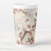 Tasse Latte Branches de fleurs d'Apple (Devant)