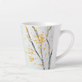 Tasse Latte Branches de l'arbre d'automne avec feuilles de aut (Droite)