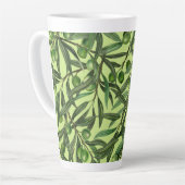 Tasse Latte Branches d'olive sur le vert miel (Angle gauche)