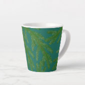 Tasse Latte Branches Festive Green Fir Tree (Angle droit)