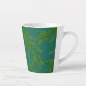 Tasse Latte Branches Festive Green Fir Tree (Droite)