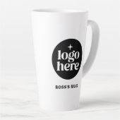 Tasse Latte Branded Custom Employee Business Logo (Angle droit)