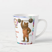 Tasse Latte Brandon, ours robuste du cirque (Droite)