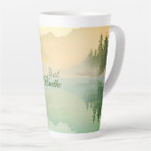 Tasse Latte Breathe Mountain Forest Gold Green Giant Cof (Angle droit)