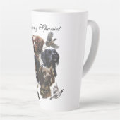 Tasse Latte Bretagne Espagnol, Passion pour les oiseaux (Angle droit)
