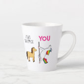 Tasse Latte Bridesmaid Unicorn Funny Mariage (Droite)