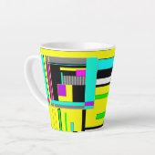 Tasse Latte Bright abstract (Angle gauche)