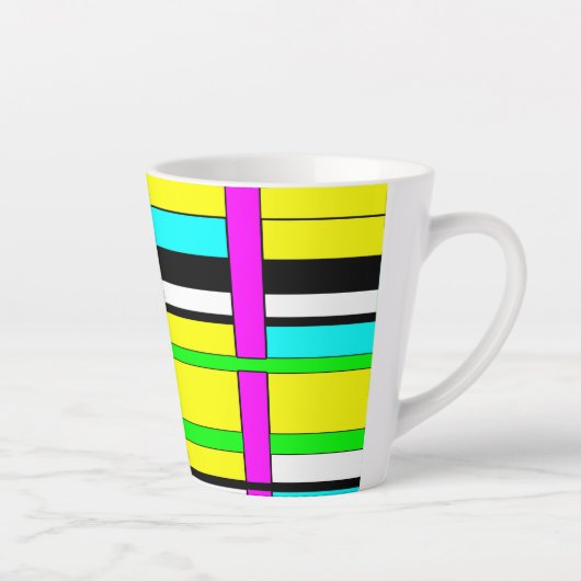 Tasse Latte Bright abstract (Droite)