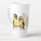 Tasse Latte Brillant Goldfinch américain (Angle gauche)