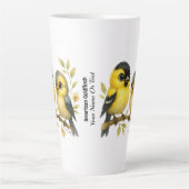 Tasse Latte Brillant Goldfinch américain (Devant)
