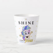Tasse Latte Brille Jésus (Devant)