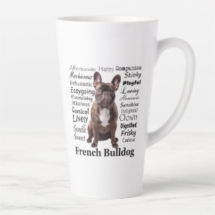 Tasse Latte Brindle Français Bulldog
