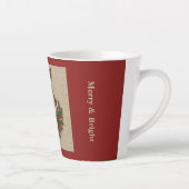 Tasse Latte Broderie rustique Deer & Holiday Greens noël (Droite)
