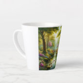 Tasse Latte Brook de printemps avec canards/fleurs (Angle gauche)