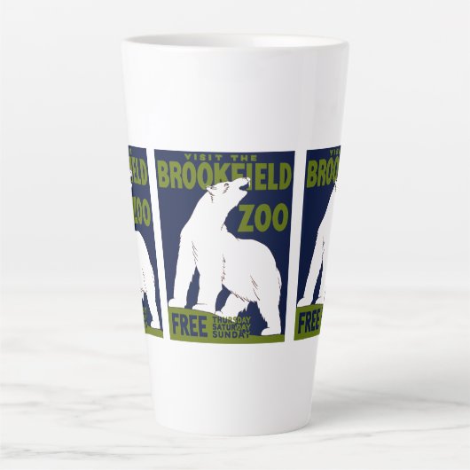 Tasse Latte Brookfield Zoo, Programme d'art fédéral Poster 193 (Devant)
