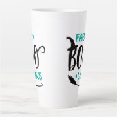 Tasse Latte Broomstick de sorcière d'Halloween Fab-Boo-Lous (Devant)