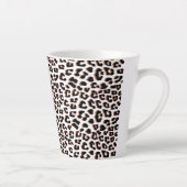 Tasse Latte Brown noir et Empreinte de léopard blanc (Droite)
