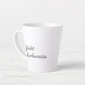 Tasse Latte Brown Sailing Boat and Name (Angle gauche)