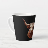 Tasse Latte Brown Texas longhorn (Angle gauche)