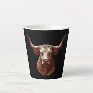 Tasse Latte Brown Texas longhorn