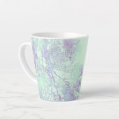 Tasse Latte Brume de feuilles larges lavande (Angle gauche)