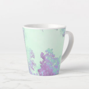 Tasse Latte Brume de feuilles larges lavande