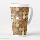 Tasse Latte Brun foncé bohème (Angle droit)